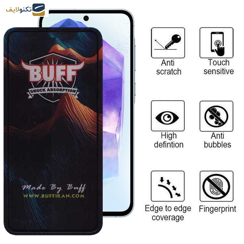 محافظ صفحه نمایش گوشی سامسونگ Galaxy A55 - A33 بوف مدل Mountain-G - Buff Mountain-G Glass Screen Protector For Samsung Galaxy A55 - A33
