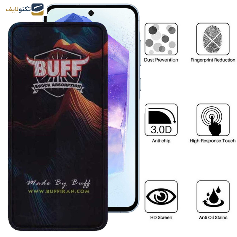 محافظ صفحه نمایش گوشی سامسونگ Galaxy A55 - A33 بوف مدل Mountain-G - Buff Mountain-G Glass Screen Protector For Samsung Galaxy A55 - A33