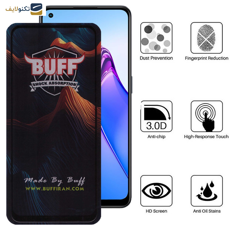 محافظ صفحه نمایش گوشی اوپو Reno 8 -Reno 5 4G-Reno 4-Reno 6 Z-Reno 6 بوف مدل Mountain-G - Buff Mountain-G Glass Screen Protector For Oppo Reno 8 -Reno 5 4G-Reno 4-Reno 6 Z-Reno 6