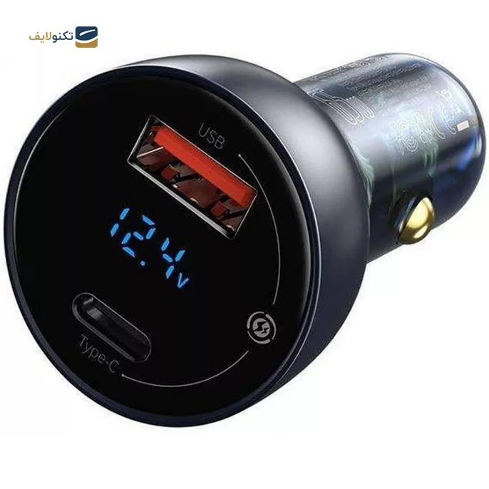 شارژر فندکی باسئوس مدل CCKX توان 65 وات - Baseus Digital Display Charger Car Charger 65W CCKX