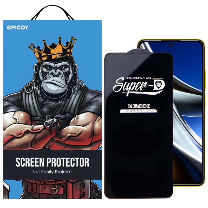 گلس گوشی شیائومی Poco X4 Pro 5G / Poco F3 / Redmi K40 / K40 Pro / K40 Pro Plus / 11i /11X /11 X Pro اپیکوی مدل Super 5D - Epicoy Super 5D Poco X4 Pro 5G / Poco F3 / Redmi K40 / K40 Pro / K40 Pro Plus / Mi11i / Mi11X / Mi 11 X Pro Screen Protector