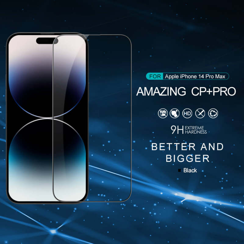 گلس گوشی اپل iPhone 14 Pro Max نیلکین 9H مدل CP Plus Pro - Nillkin 9H CP Plus Pro iPhone 14 Pro Max Screen protector