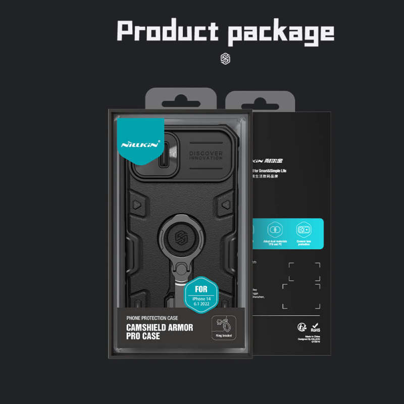 کاور گوشی اپل iPhone 13 / 14 نیلکین مدل CamShield Armor Pro   - Nillkin CamShield Armor Pro Cover For iPhone 13 / 14