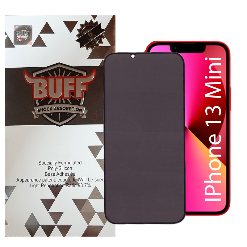 گلس گوشی اپل iPhone 13 Mini بوف حریم شخصی مدل Privacy-Pro به همراه بیمه شکستگی - Buff Privacy-Pro Iphone 13 Mini Screen Protector