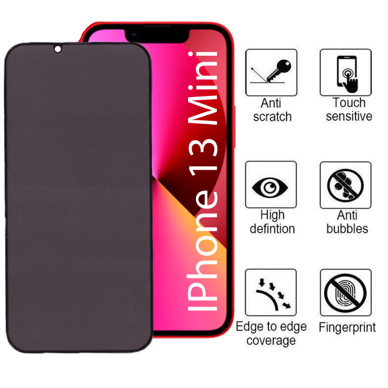 گلس گوشی اپل iPhone 13 Mini بوف حریم شخصی مدل Privacy-Pro به همراه بیمه شکستگی - Buff Privacy-Pro Iphone 13 Mini Screen Protector