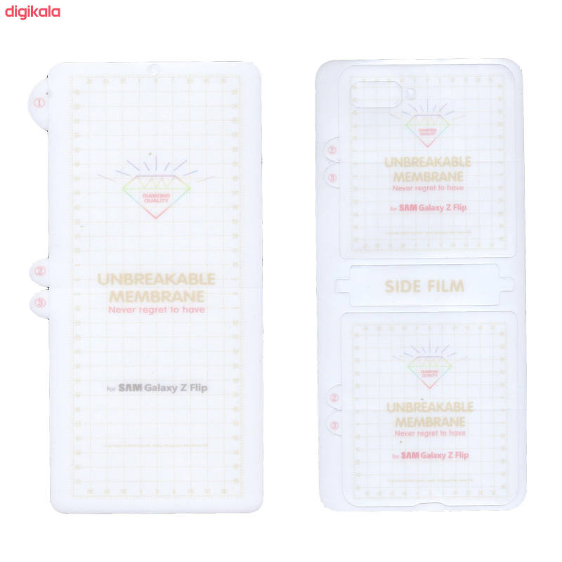 محافظ صفحه نمایش و پشت گوشی سامسونگ Galaxy Z filp بوف مدل Hg01 - Buff Hg01 Galaxy Z filp1 back and screen protector