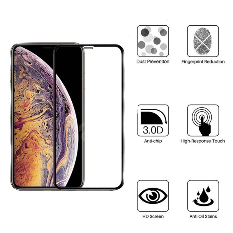 گلس گوشی اپل Iphone 11 pro max بوف 5D مدل F33 به همراه بیمه شکستگی - Buff F33 Iphone 11 pro max 5D Screen protector
