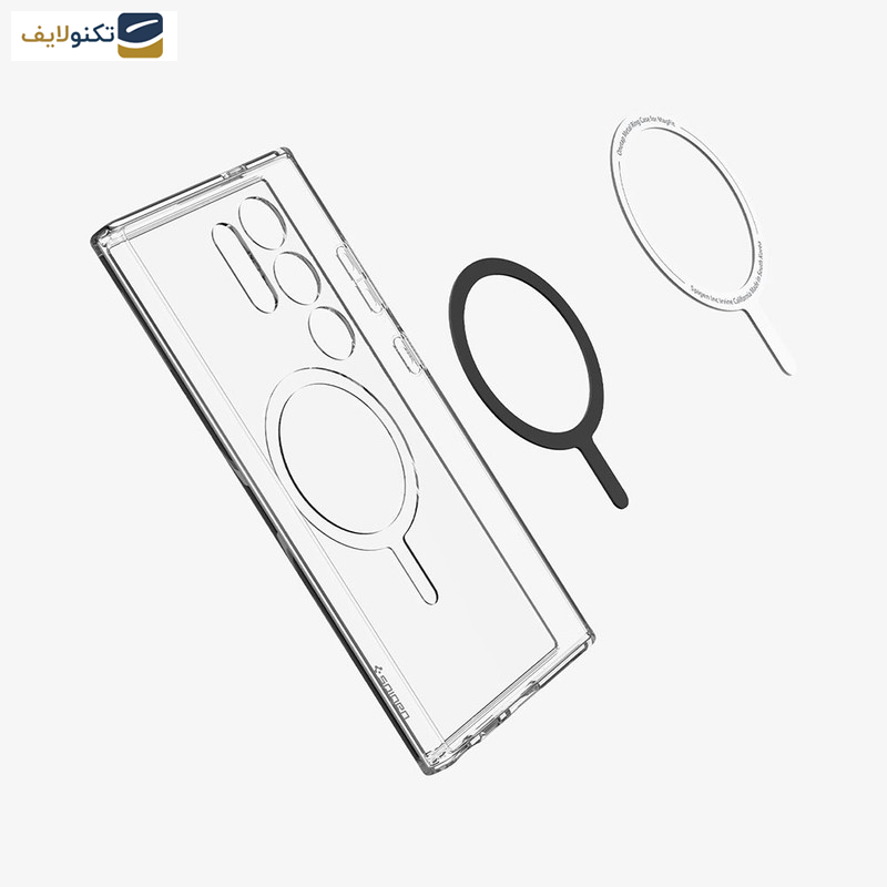 کاور گوشی سامسونگ Galaxy S24 Ultra اسپیگن مدل Ultra Hybrid OneTap Metal Ring MagFit - 