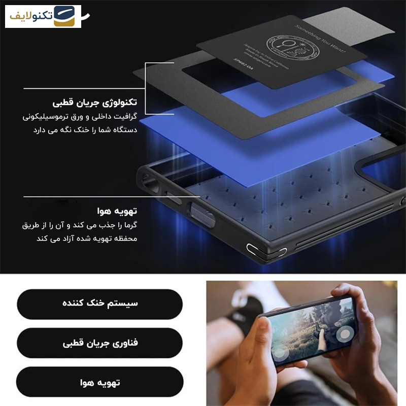 کاور گوشی سامسونگ Galaxy S24 Ultra اسپیگن مدل Cryo Armor - 