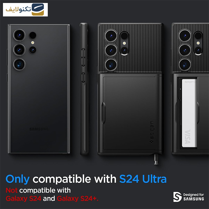 کاور گوشی سامسونگ Galaxy S24 Ultra اسپیگن مدل Slim Armor CS - 