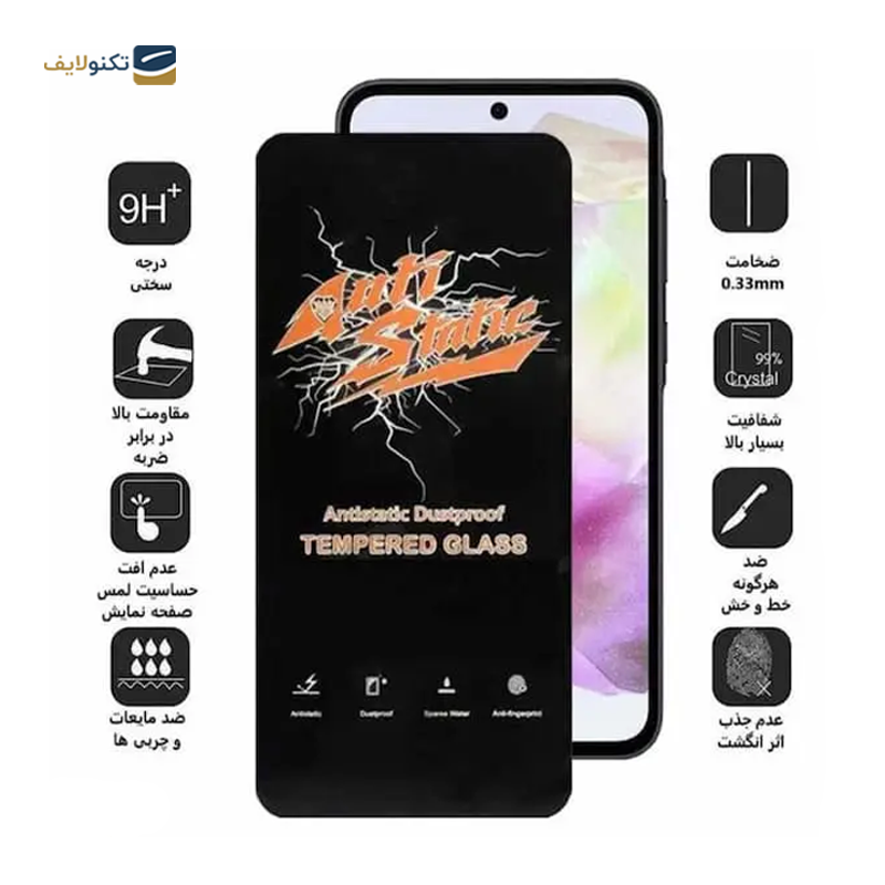 گلس گوشی پوکو X5 اوجی مدل Antistatic Dustproof - 