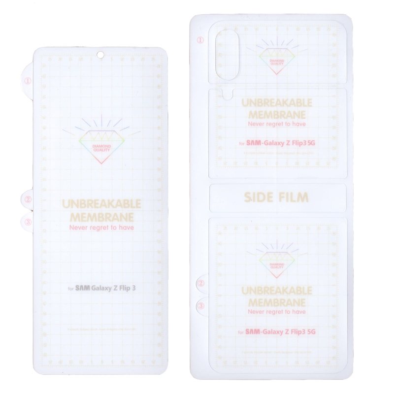 محافظ صفحه نمایش و پشت گوشی سامسونگ Galaxy Z Flip3 بوف مدل Hg01 - Buff Hg01 Galaxy Z Flip3 back and screen protector