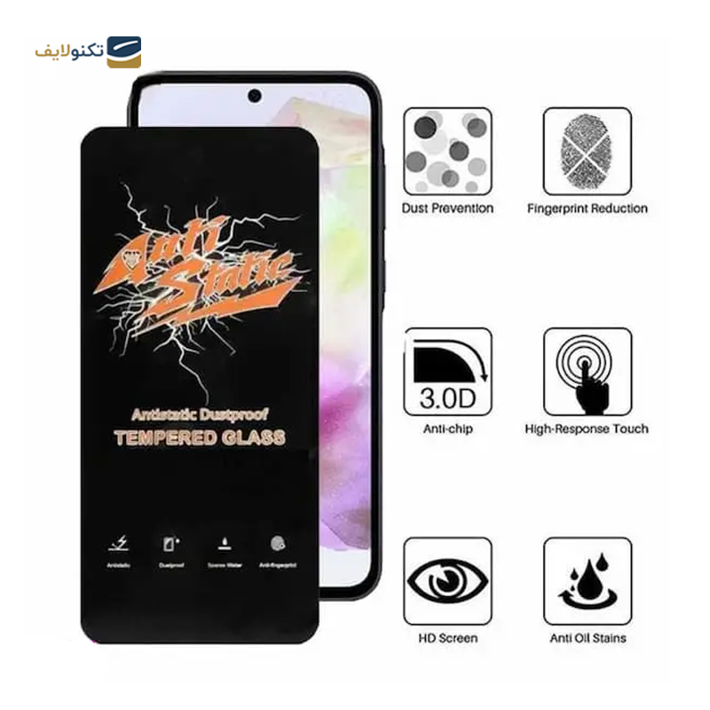 گلس گوشی اپل iPhone 16 Pro Max اوجی مدل Antistatic Dustproof - 
