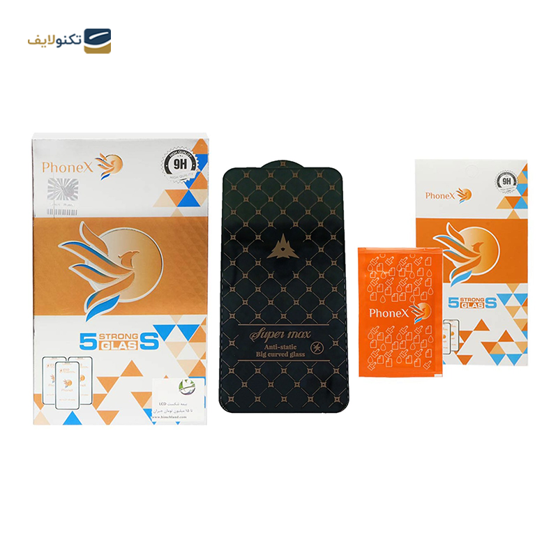 گلس گوشی اپل iPhone 15 Pro فونکس مدل Super Max به همراه بیمه شکستگی - Phonex Super Max Screen Protector for Apple iPhone 15 Pro