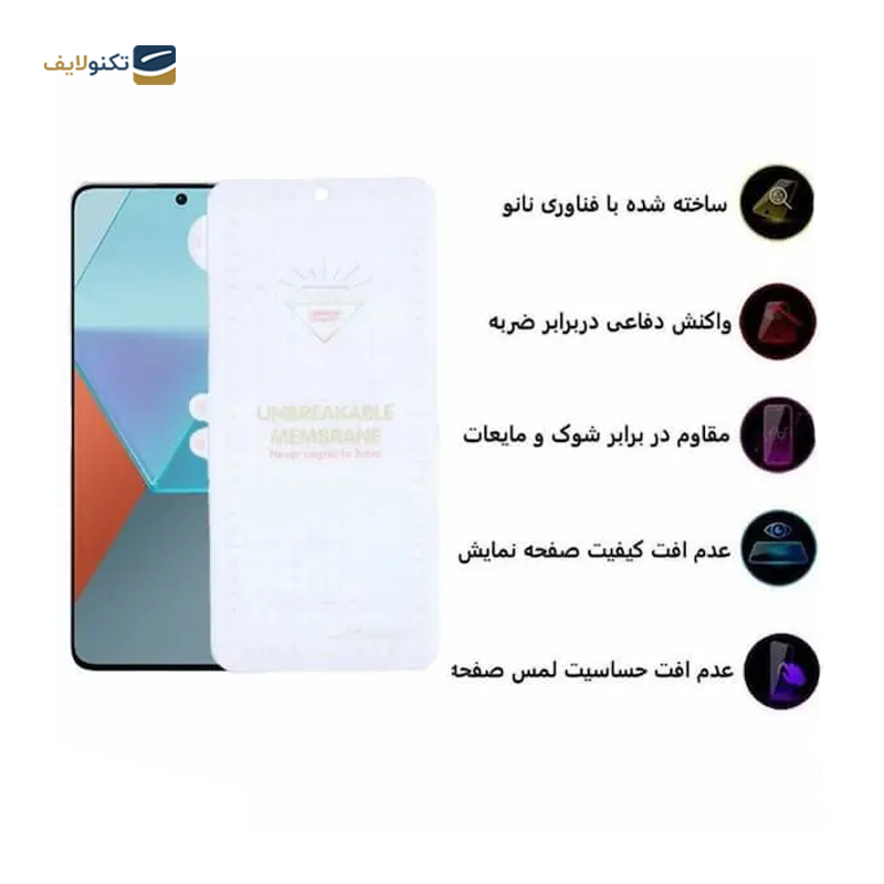 گلس گوشی شیائومی Redmi Note 13 5G اوجی مدل شیشه ای فول چسب 9H - 