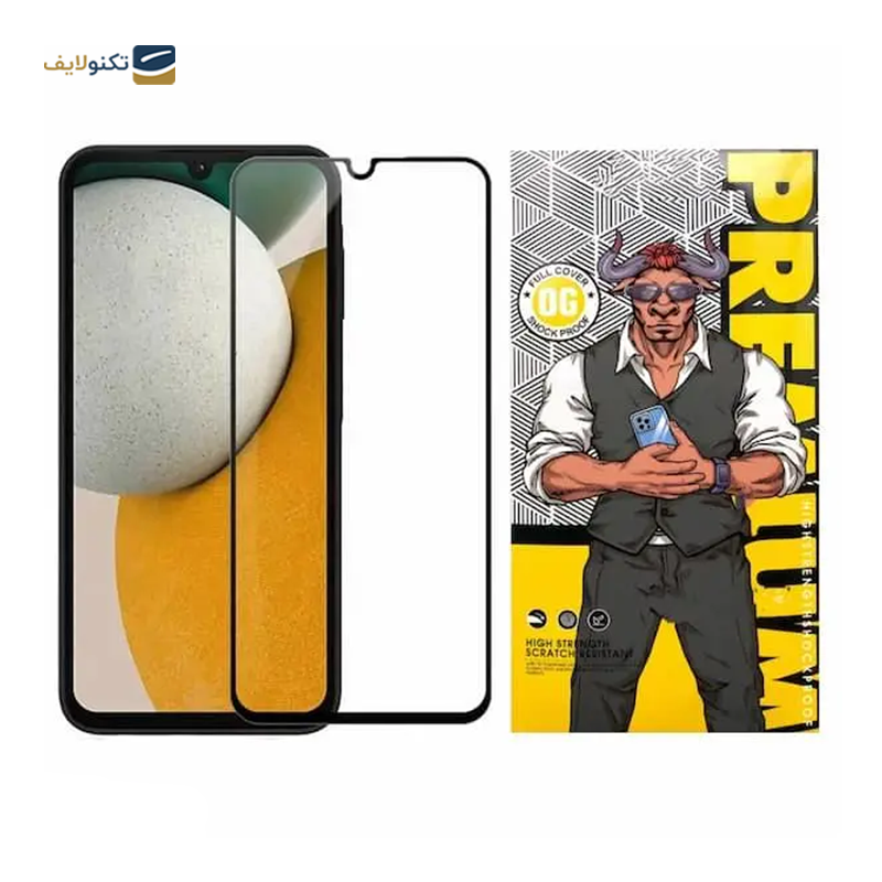 گلس گوشی سامسونگ Galaxy A15 اوجی مدل شیشه ای فول چسب 9H - 
