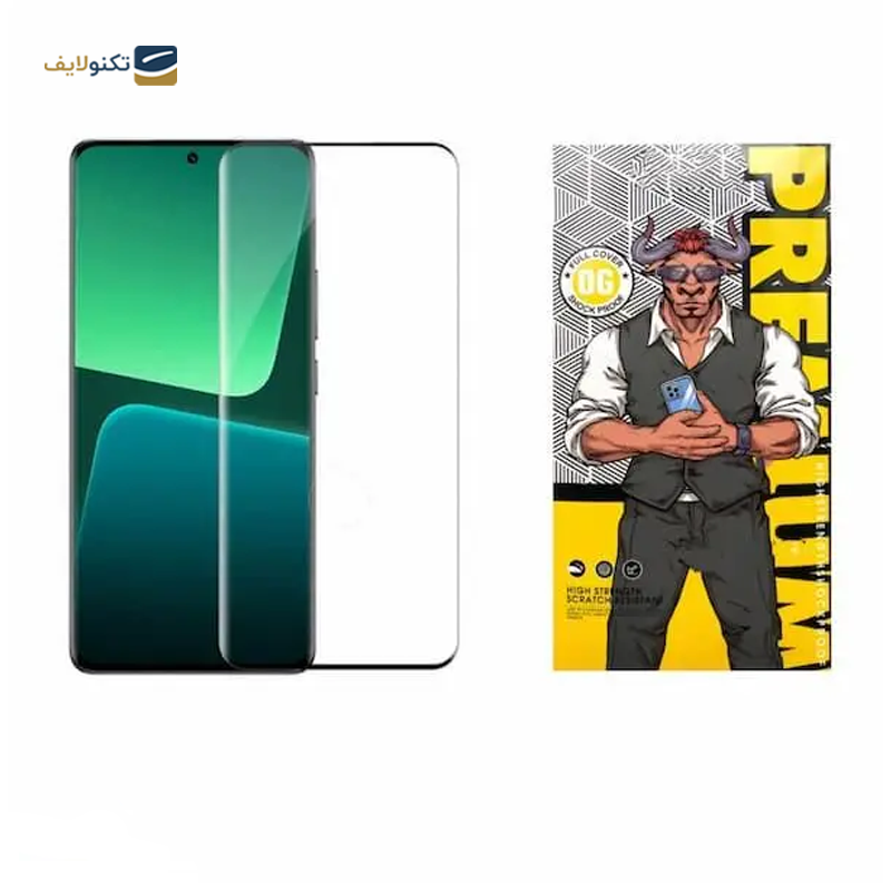 گلس گوشی شیائومی 12X/12/12s اوجی مدل شیشه ای فول چسب 9H - 