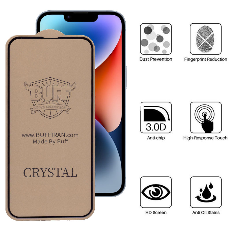 گلس گوشی اپل IPhone 14 Plus بوف مدل Crystal Pro - Buff Crystal Pro IPhone 14 Plus Screen Protector