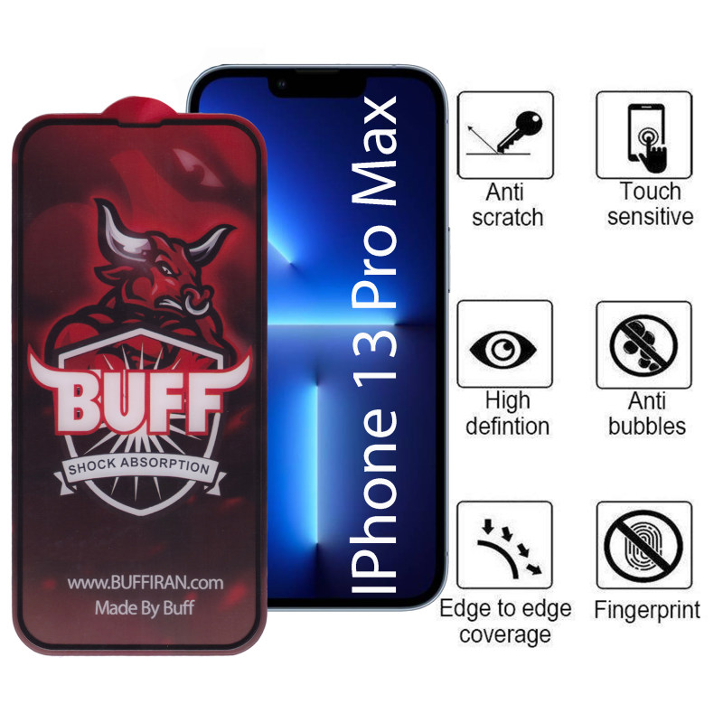 گلس گوشی اپل IPhone 13 Pro Max بوف مات مدل 5D Matte-Pro - Buff 5D Matte-Pro IPhone 13 Pro Max Screen Protector