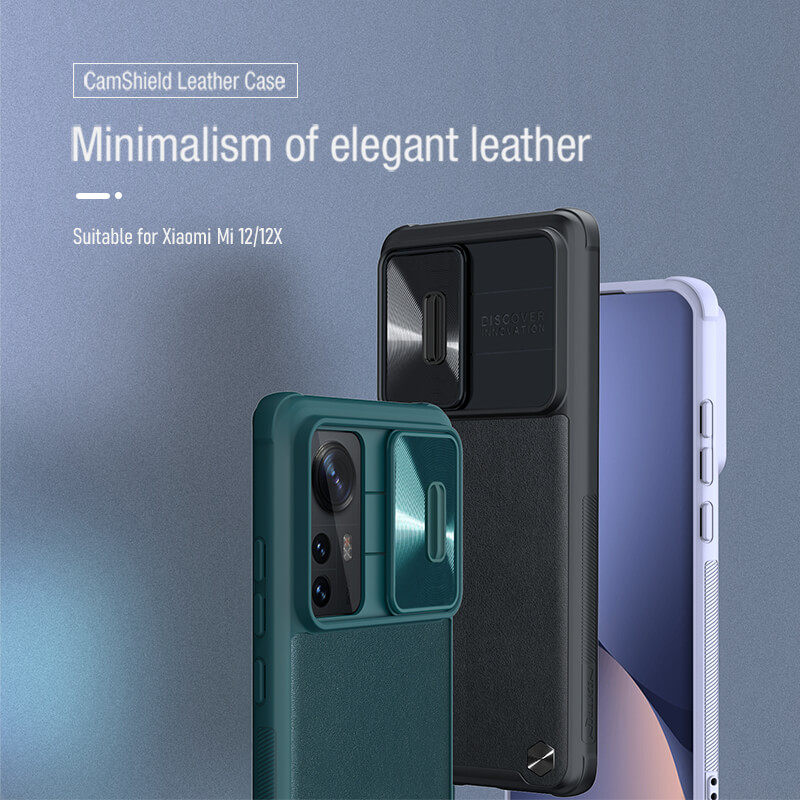 کاور گوشی شیائومی  12X / 12 نیلکین مدل CamShield Leather - Nillkin CamShield Leather Cover Xiaomi 12X / 12