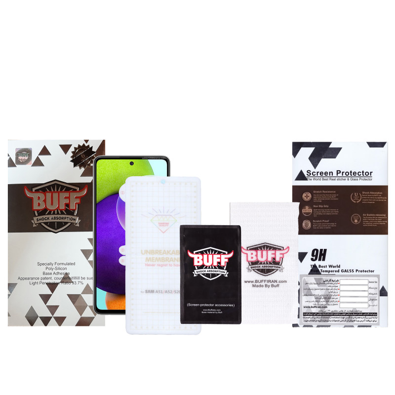 گلس گوشی سامسونگ Galaxy A52 بوف مدل Hg01 به همراه بیمه شکستگی - Buff Hg01 Galaxy A52 Screen Protector