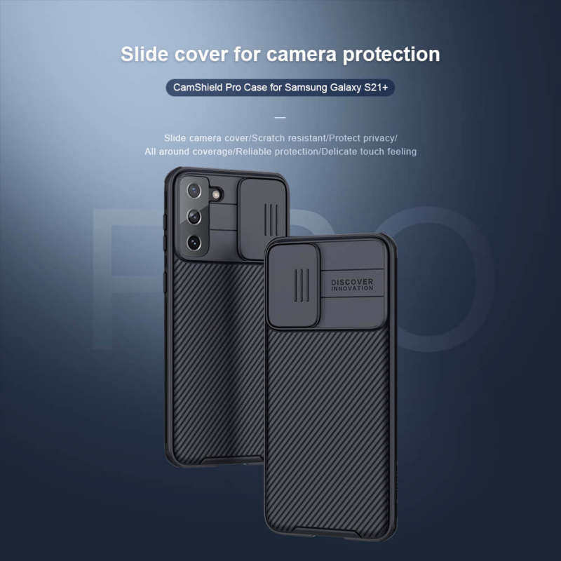 کاور گوشی سامسونگ Galaxy S21 Plus نیلکین مدل Cam-Shield   - Nillkin Cam-Shield Cover For Samsung Galaxy S21 Plus