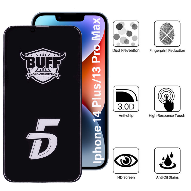 گلس گوشی اپل iPhone 14 Plus / iPhone 13 Pro Max بوف 5D مدل F33-G - Buff F33-G iPhone 14 Plus / iPhone 13 Pro Max 5D screen protector