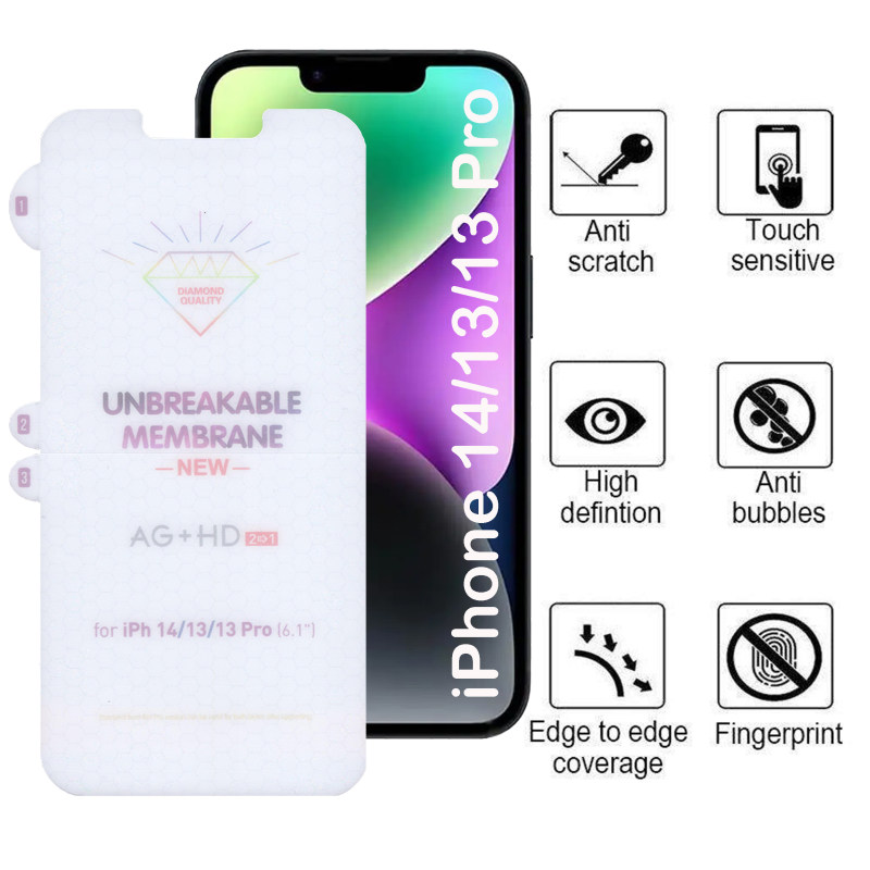 گلس گوشی اپل iPhone 14 / 13 / 13 Pro بوف مدل Hydrogel-Double-G - Buff Hydrogel-Double-G iPhone 14 / 13 / 13 Pro screen protector