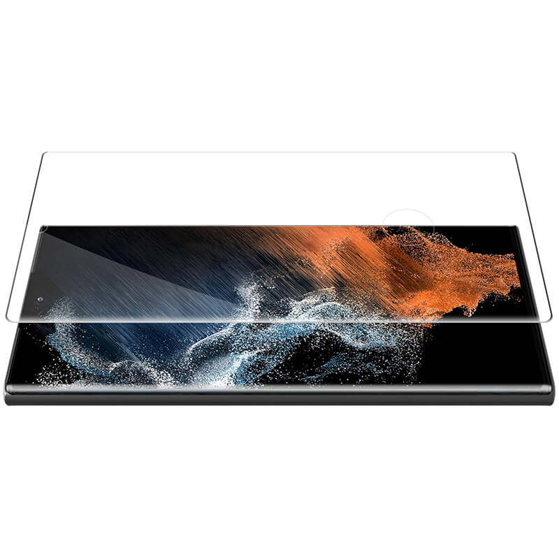 گلس گوشی سامسونگ Galaxy S22 Ultra نیلکین مدل 3D CP PLUS MAX - Nillkin 3D CP PLUS MAX Galaxy S22 Ultra screen protector