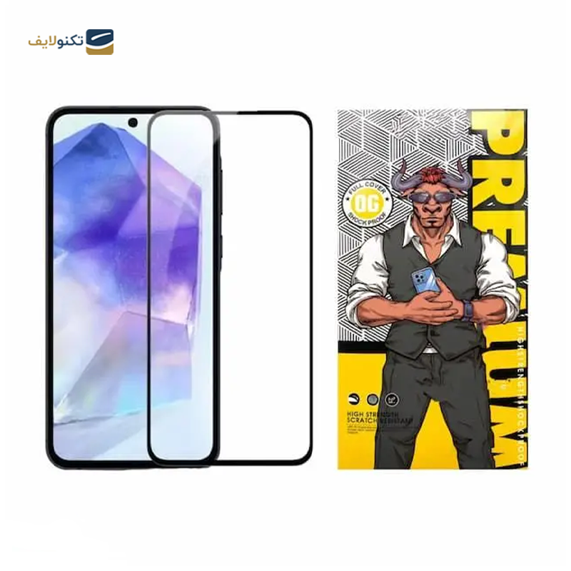 گلس گوشی موتورولا Moto G14 4G اوجی مدل شیشه ای فول چسب 9H - 