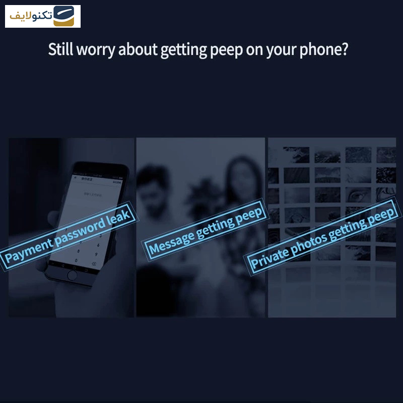 گلس گوشی اپل iPhone 15 اپیکوی مدل Wotaer Privacy حریم شخصی  - Glass Screen Protector Epicoy Wotaer Privacy For Apple iPhone 15