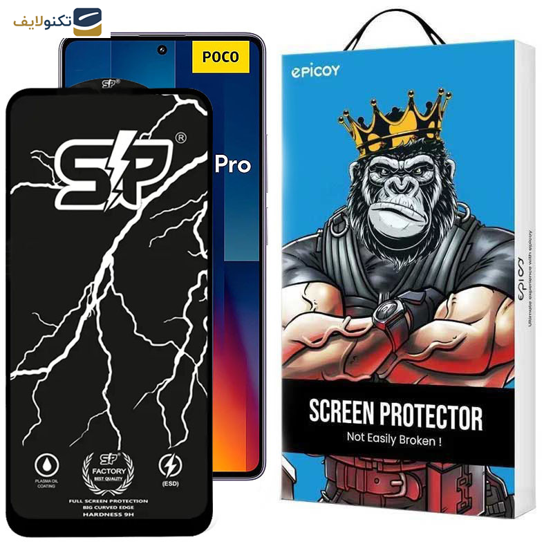 محافظ صفحه نمایش گوشی شیائومی Poco M6 Pro 4G- X6 Pro 5G- X6 5G- X5 Pro- X5- X4 Pro 5G- X3 Pro- X3 NFC- X3 اپیکوی مدل SP Factory - Epicoy SP Factory Screen Protector For Xiaomi Poco M6 Pro 4G-Poco X6 Pro 5G-Poco X6 5G-Poco X5 Pro-Poco X5-Poco X4 Pro 5G-Poco X3 Pro-Poco X3 NFC-Poco X3