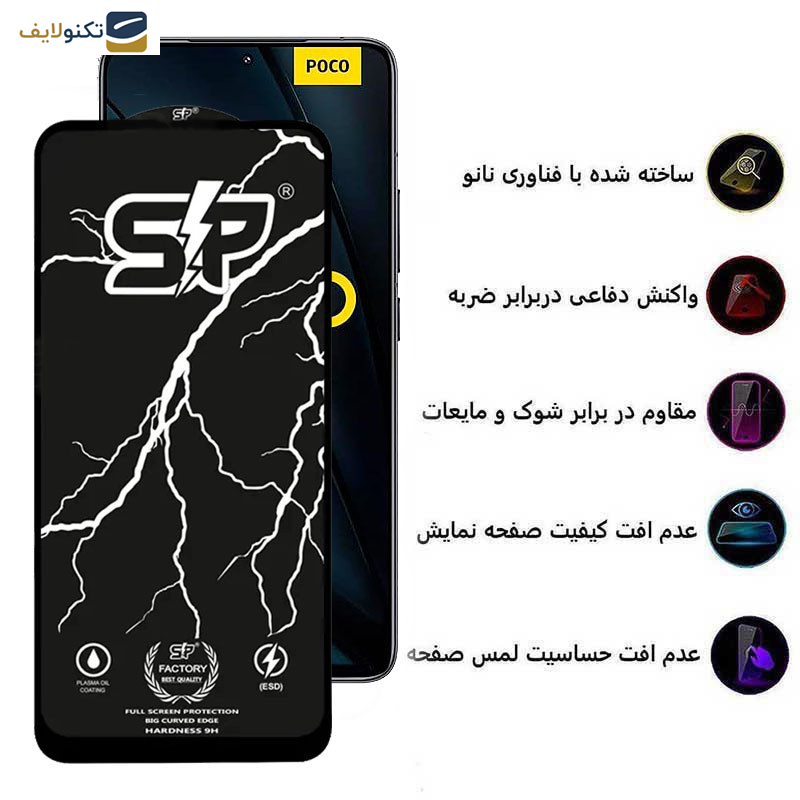 محافظ صفحه نمایش گوشی شیائومی Poco F6 Pro-Poco F6-Turbo 3 اپیکوی مدل SP Factory - Epicoy SP Factory Screen Protector For Xiaomi Poco F6 Pro-Poco F6-Turbo 3
