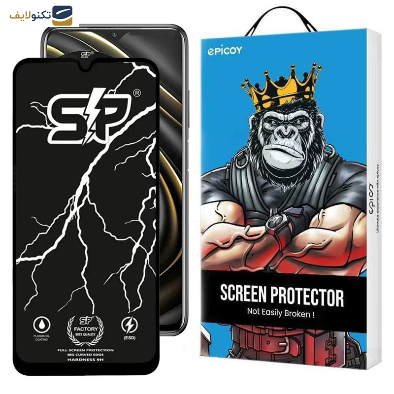 محافظ صفحه نمایش گوشی شیائومی Poco M3-Poco M2 Reloaded-Poco M2 4G اپیکوی مدل SP Factory - Epicoy SP Factory Screen Protector For Xiaomi Poco M3-Poco M2 Reloaded-Poco M2 4G