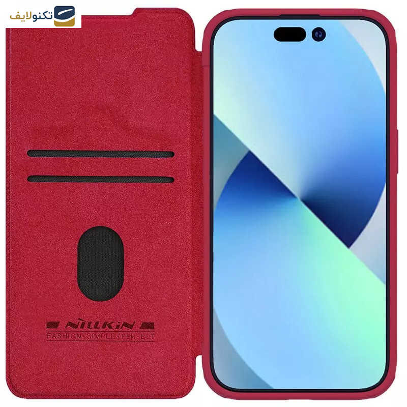 کیف کلاسوری گوشی اپل iPhone 15 نیلکین مدل Qin Pro Leather - Nillkin Qin Pro Leather case for Apple iPhone 15