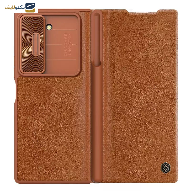 کیف کلاسوری گوشی موبایل سامسونگ Galaxy Z Fold 6 نیلکین مدل Qin Pro Leather - Nillkin Qin Pro Leather case for Samsung Galaxy Z Fold 6