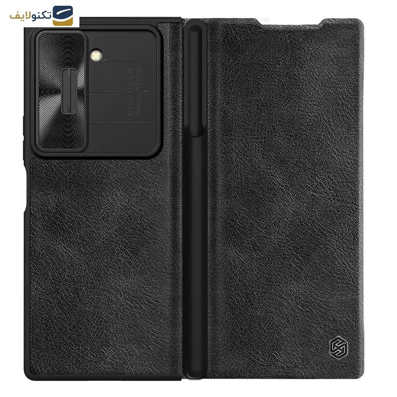 کیف کلاسوری گوشی موبایل سامسونگ Galaxy Z Fold 6 نیلکین مدل Qin Pro Leather - Nillkin Qin Pro Leather case for Samsung Galaxy Z Fold 6