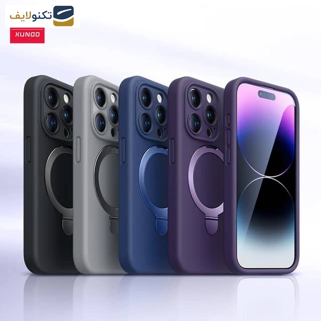 کاور گوشی اپل iPhone 15 Pro Max اپیکوی مدل Xundd Liquid silicone Magnetic Holder - Epicoy Xundd Liquid silicone Magnetic Holder Series Cover For Apple iPhone 15 Pro Max