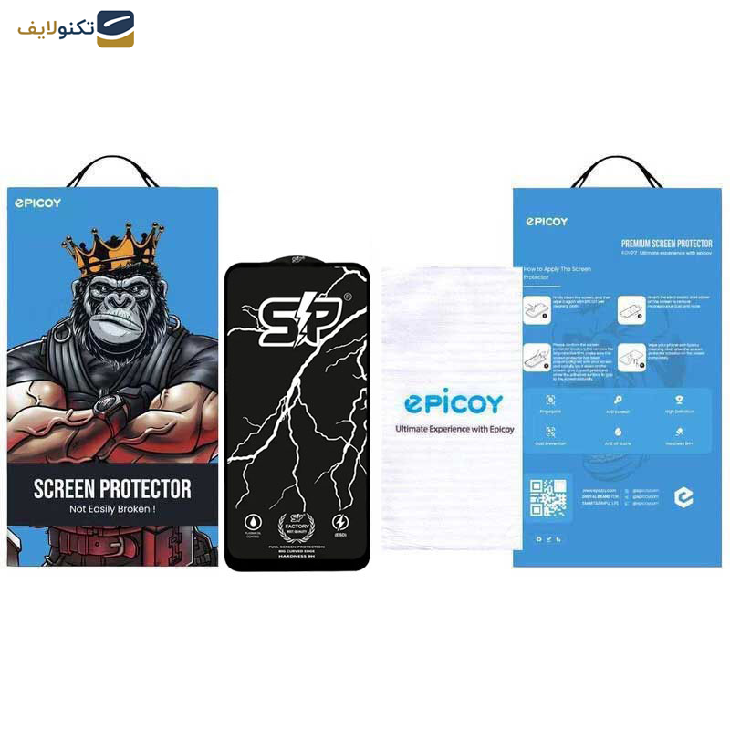 گلس گوشی اپل iPhone 15 Pro Max اپیکوی مدل SP Factory - Epicoy SP Factory Glass Screen For Apple iPhone 15 Pro Max