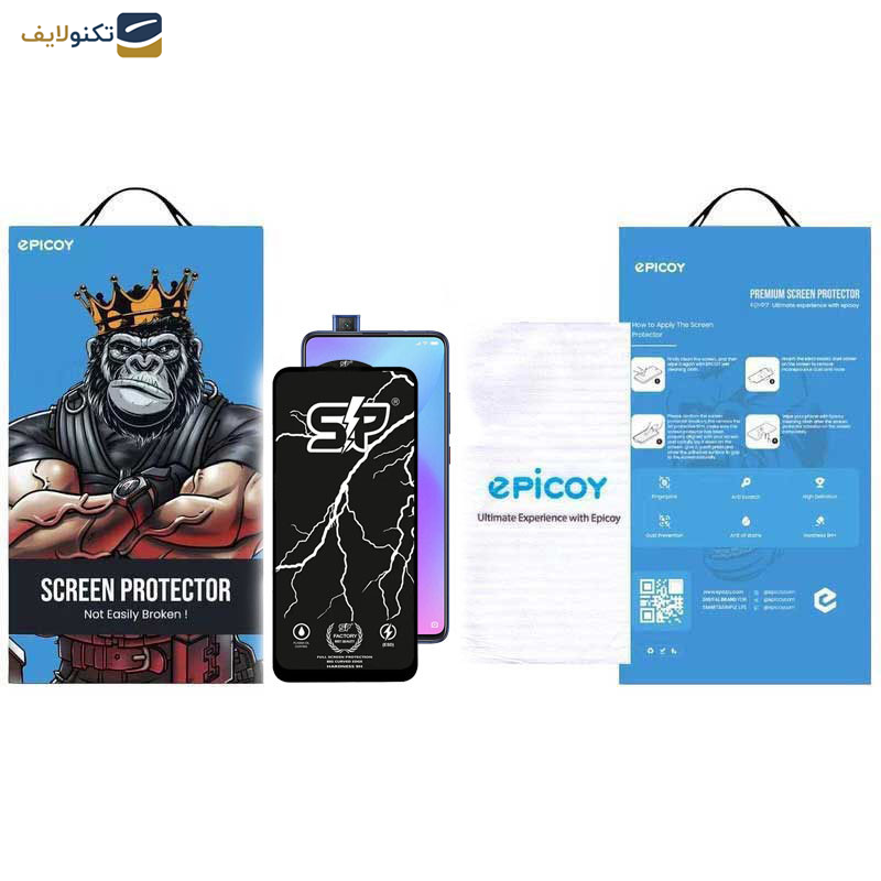 گلس گوشی شیائومی Mi 9T-Mi 9T Pro اپیکوی مدل SP Factory  - Epicoy SP Factory Screen Protector For Xiaomi Mi 9T-Mi 9T Pro