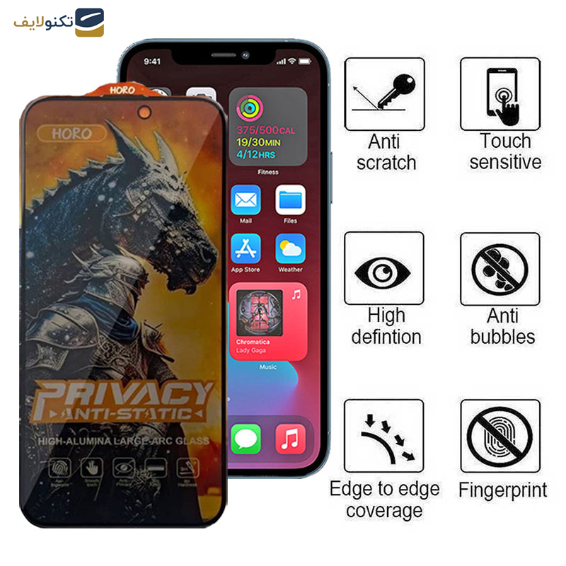 گلس حریم شخصی گوشی اپل iPhone 12 Pro Max اپیکوی مدل Knight Privacy - Epicoy Knight Privacy Glass Screen Protector For Apple iPhone 12 Pro Max
