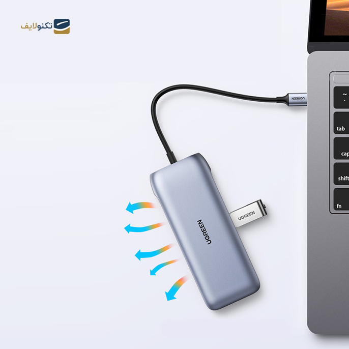 هاب USB-C یوگرین 9 پورت CM274 مدل 70301 - UGREEN CM274-70301 9 Port USB-C Hub