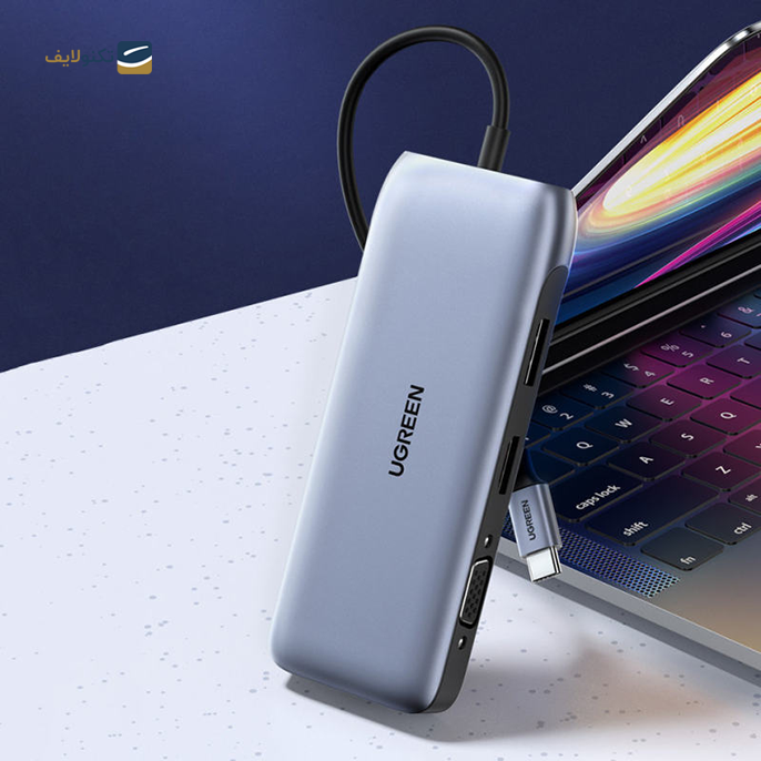 هاب USB-C یوگرین 9 پورت CM274 مدل 70301 - UGREEN CM274-70301 9 Port USB-C Hub