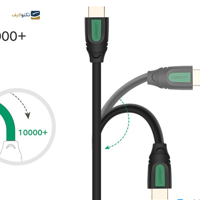 کابل HDMI یوگرین HD101 مدل 10130 طول 3 متر - Ugreen HD101-10130 HDMI Cable 2.0V Full Copper 3M