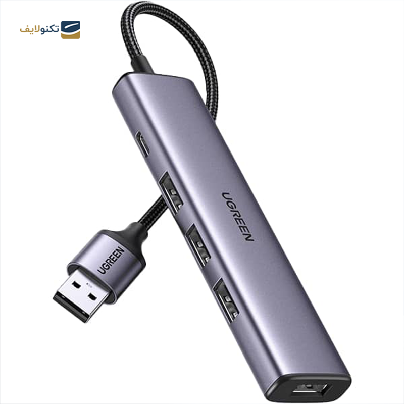 هاب USB-C یوگرین 4 پورت CM473 مدل 20805 - UGREEN CM473-20805 4 Port USB-C Hub