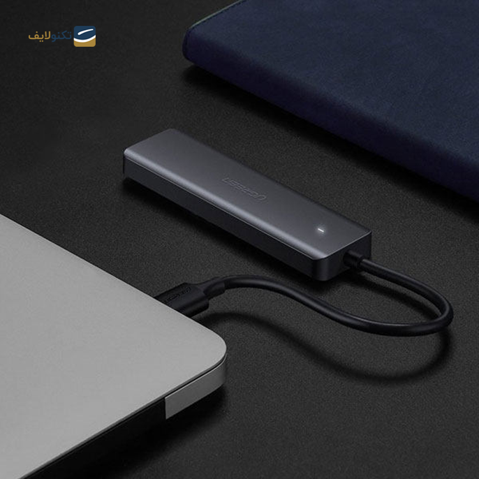 هاب USB-C یوگرین 4 پورت CM219 مدل 70336 - UGREEN CM219-70336 4 Port USB-C Hub