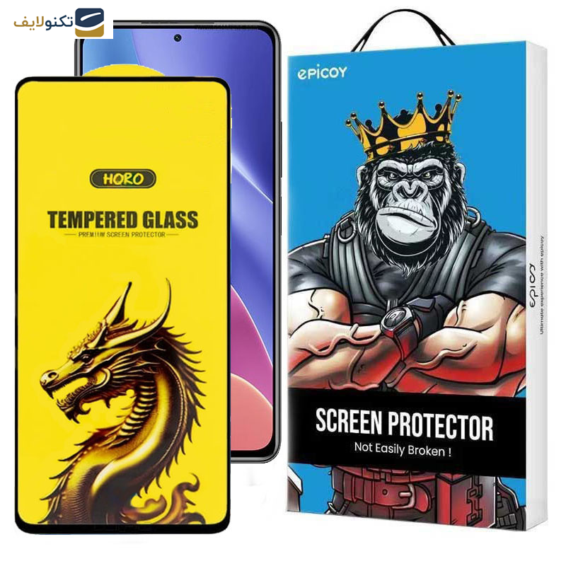 گلس گوشی شیائومی Redmi K40 Ultra- K40 Pro Plus- K40 Gaming- K40 Pro- K40S- K40 اپیکوی مدل Golden Dragon - Epicoy Golden Dragon Screen Protector For Xiaomi Redmi K40 Ultra- K40 Pro Plus- K40 Gaming- K40 Pro- K40S- K40