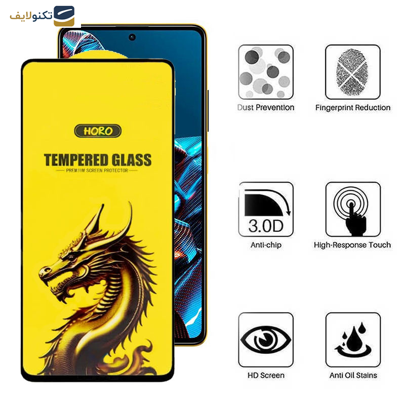 گلس گوشی پوکو Poco X5 Pro- X5- X4 Pro 5G- X3 Pro- X3 NFC- X3 اپیکوی مدل Golden Dragon - Epicoy Golden Dragon Screen Protector For Xiaomi Poco X5 Pro- X5- X4 Pro 5G- X3 Pro- X3 NFC- X3