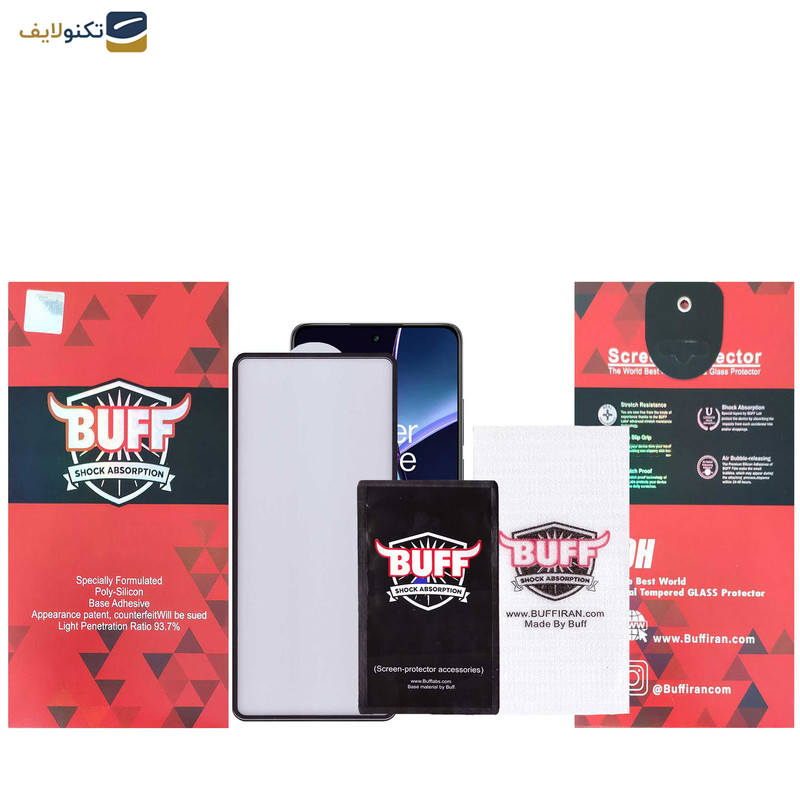 گلس گوشی وان پلاس Nord CE4-Nord CE3-10R-10T-Ace Pro-Ace بوف مدل New AirBag - Buff New AirBag Glass Screen Protector For OnePlus Nord CE4-Nord CE3-10R-10T-Ace Pro-Ace