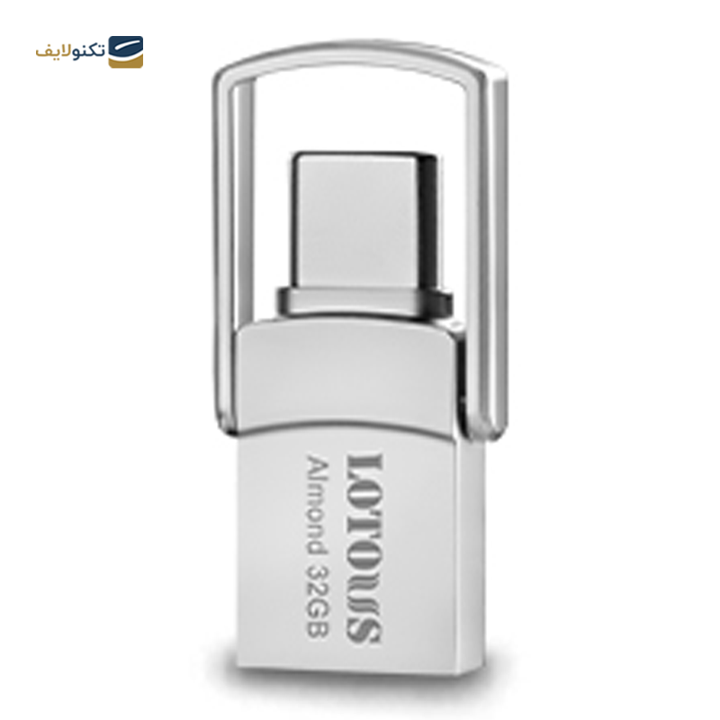 فلش مموری OTG لوتوس مدل Almond ظرفیت 32 گیگابایت - Lotous Almond Type-C OTG Flash Memory - 32GB